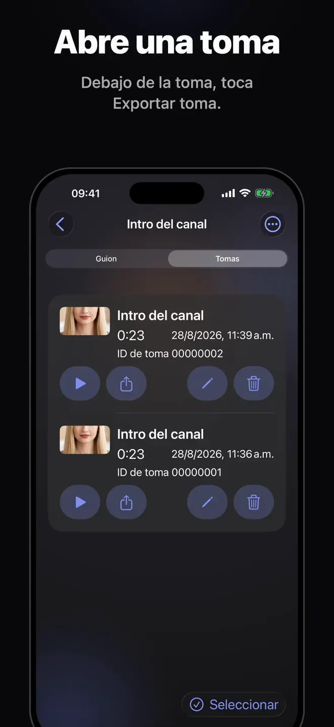Recorta y exporta tu video