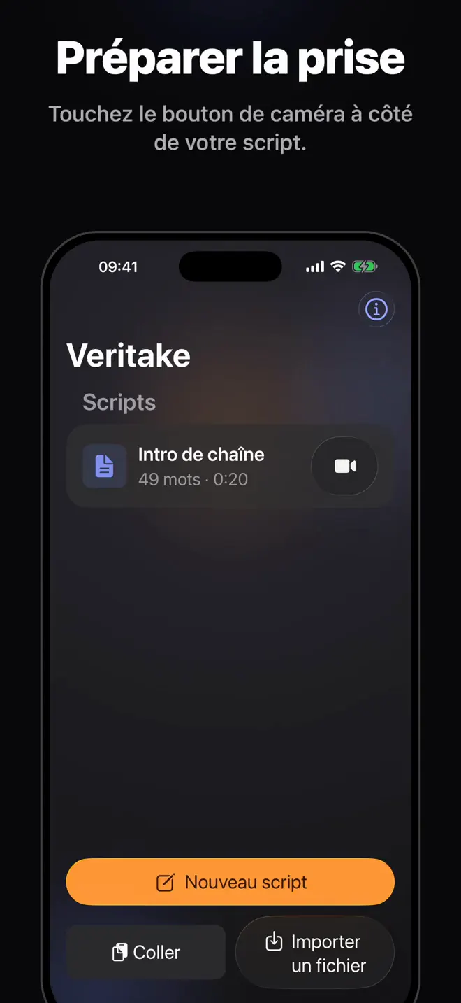 Enregistrer avec le suivi vocal