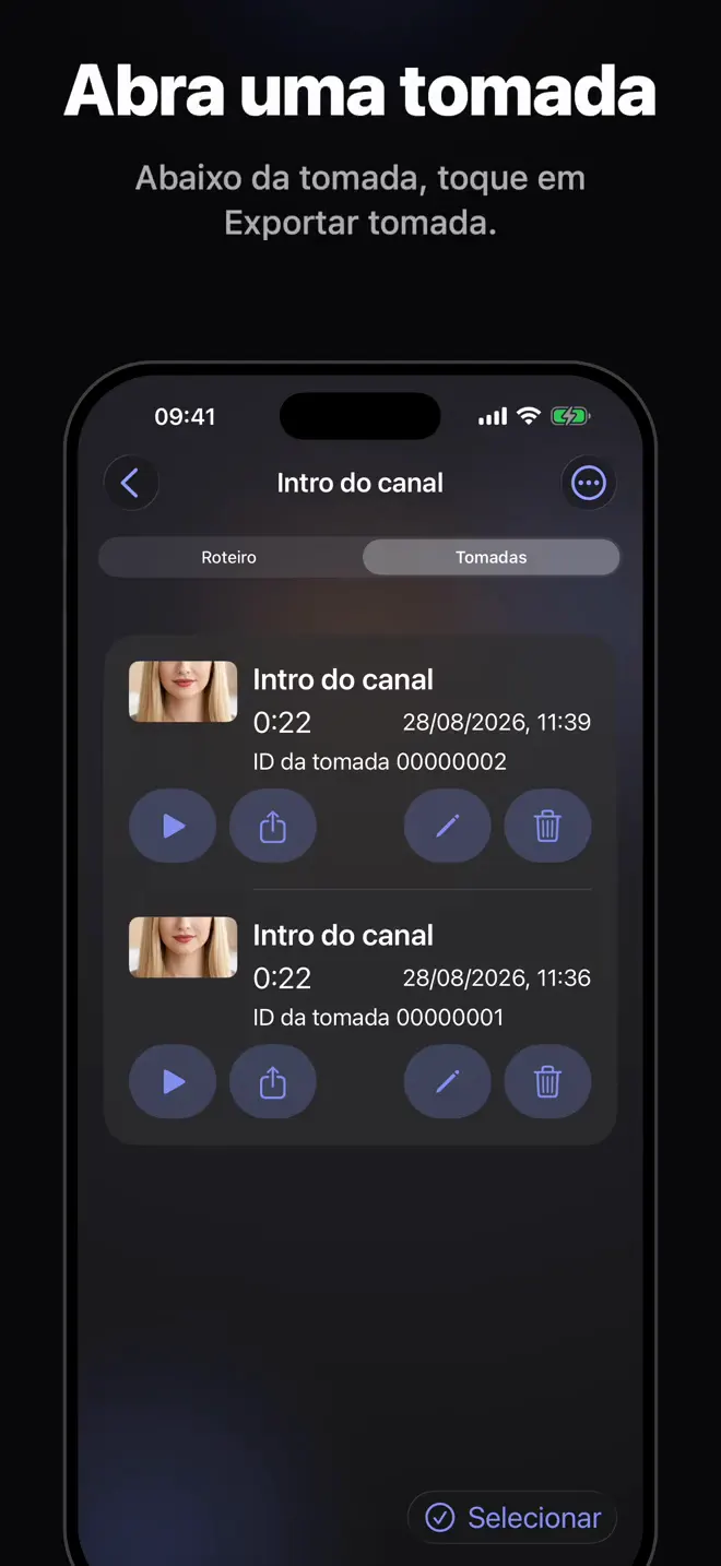 Recorte e exporte seu vídeo