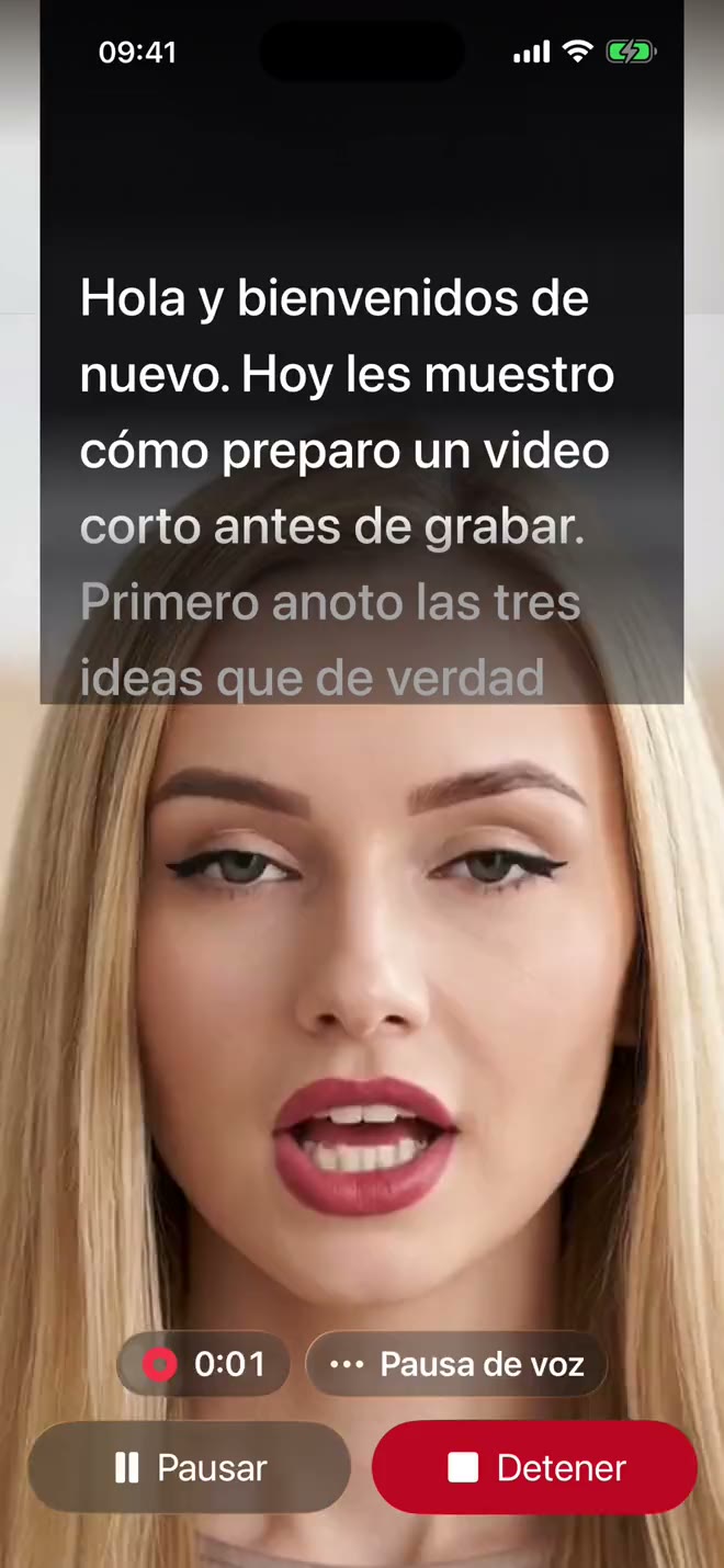 Tu guion sigue tu voz.