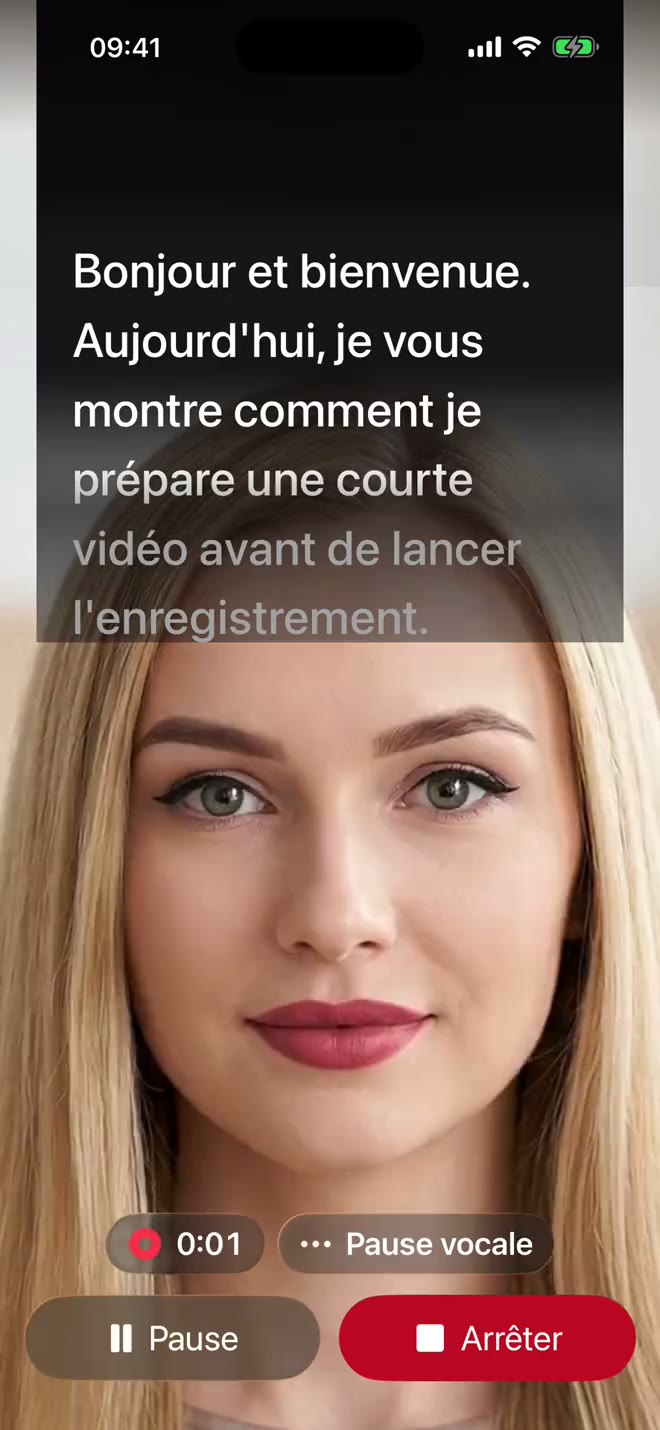 Votre script suit votre voix.